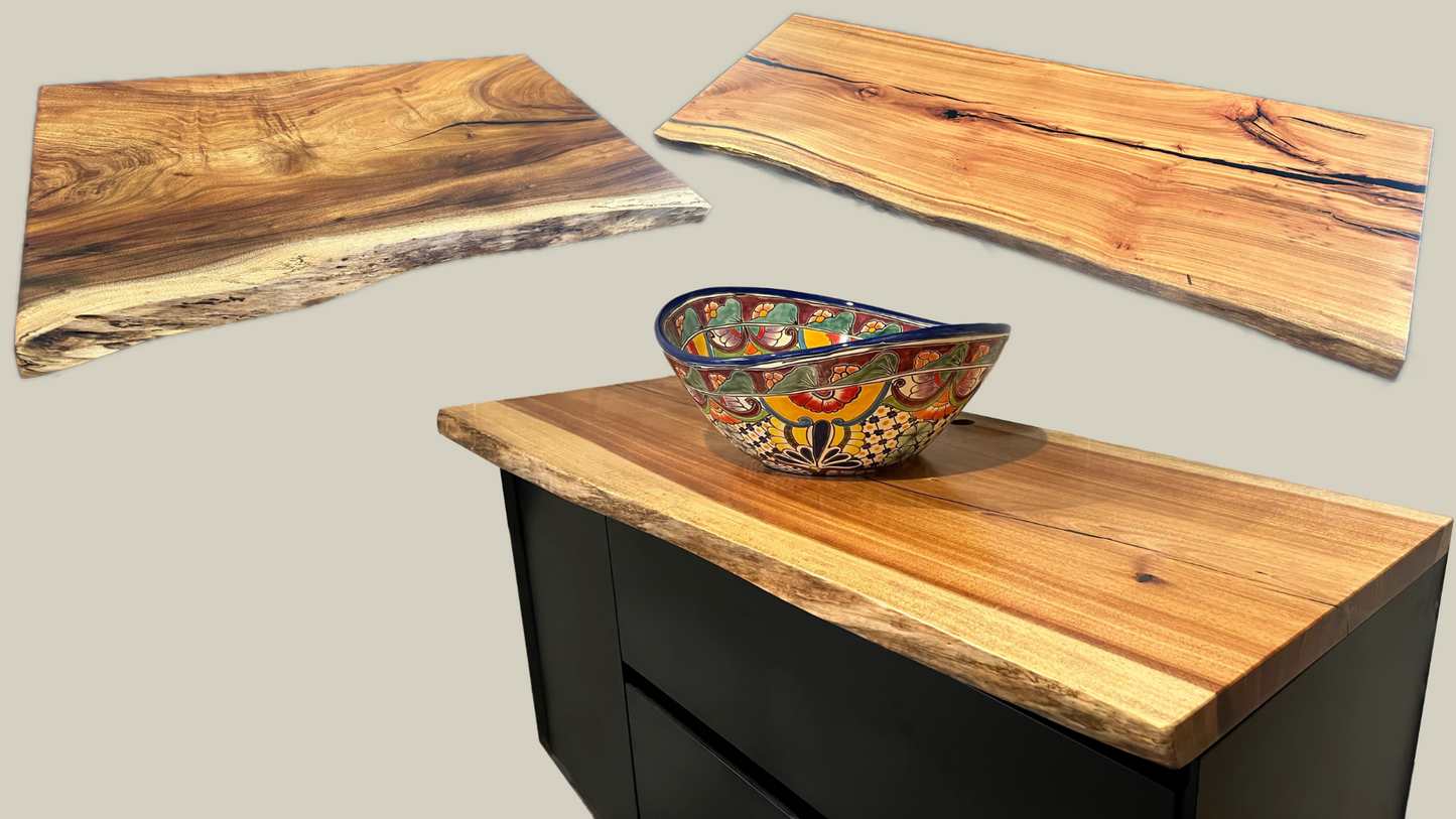 Resin Inlay Bench & Vanity Tops